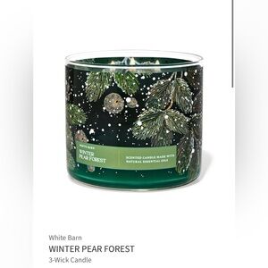 NWT! Bath & Body Works Winter Pear Forest Candle